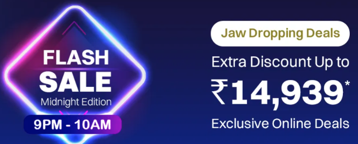 CROMA: Flash Sale Midnight Edition 9PM-10AM - Extra Discount upto ₹14939