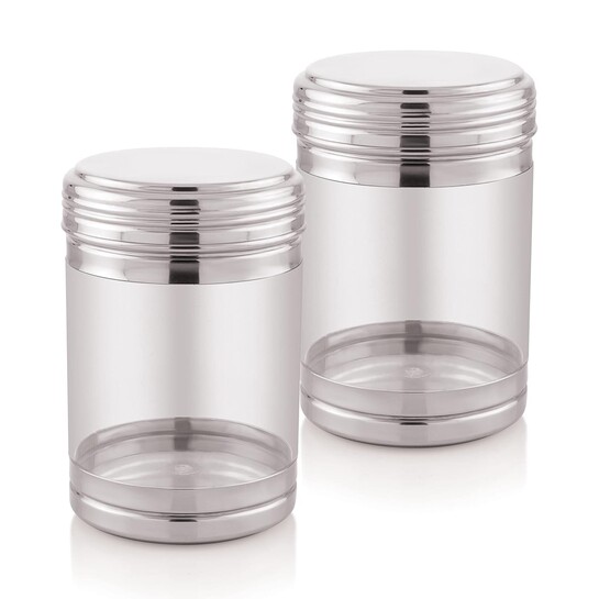 Attro Nexon Stainless Steel See Through Airtight Containers For Masala Box