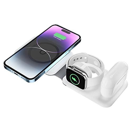 UNIGEN UNIFOLD 3-in-1 Wireless Charger, Magnetic Foldable Charging Station, Fast Wireless Charging Pad
