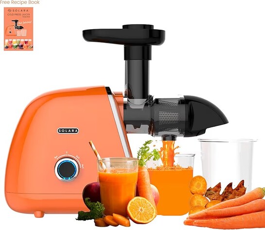 SOLARA Cold Press Slow Juicer Masticating Machine for Fruits & Vegetables
