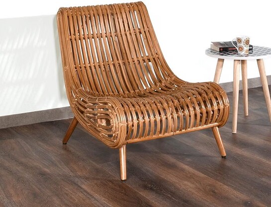 home By Nilkamal Hampton Arm Chair (Teak), 27.55 * 35.43 * 31.10 
