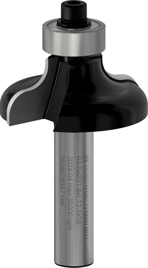 BOSCH PRO Ogee Fillet Router Bit | R4.8xØ31.8xL12.4xS8mm | Crafted for Decorative Edge Work