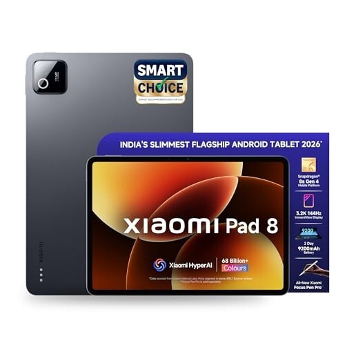 XIAOMI Pad 8 [Smartchoice] Flagship Snapdragon 8s Gen 4 |11.2" 3.2K Display | Graphite Grey