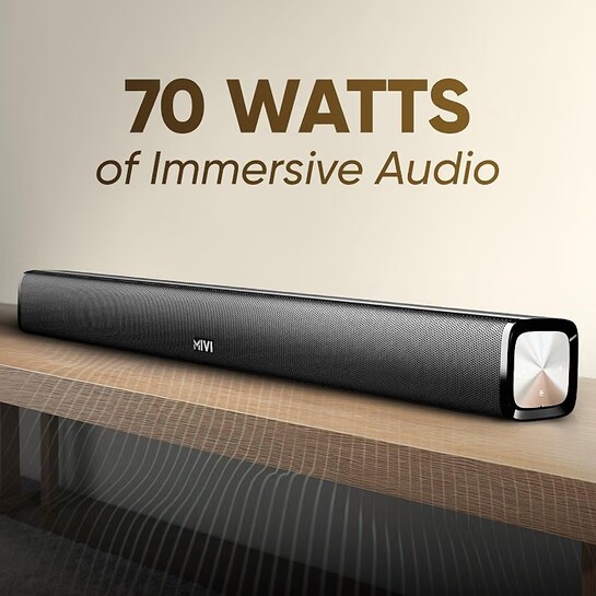 Mivi Nex 70 [New Launch] Wireless Bluetooth Soundbar, 70W Soundbar