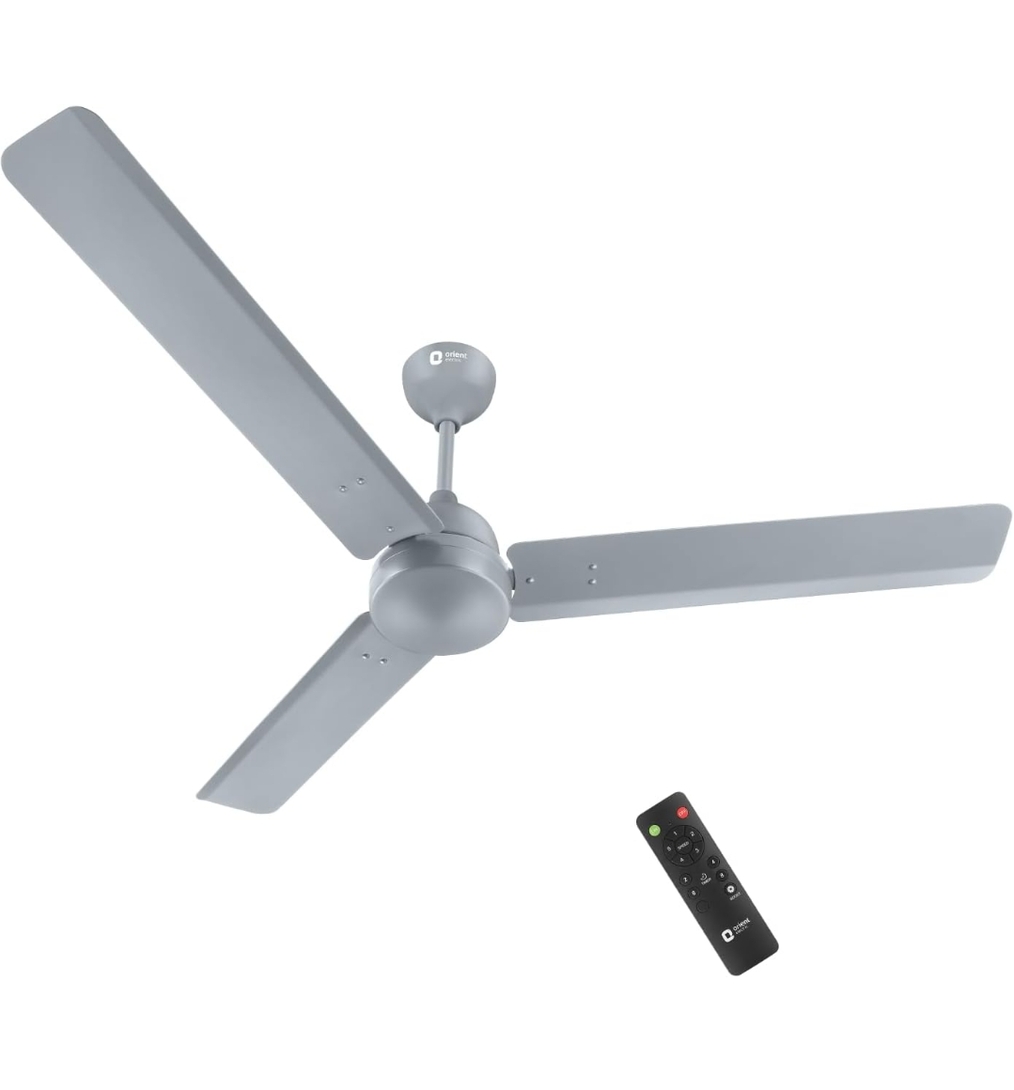Orient Electric Newly launched 1200 mm Uno BLDC | BLDC energy saving ceiling fan with Remote |BEE 5-star rated | Saves up to 50% on electricity bills | 3-year warranty by Orient | Glacier Grey