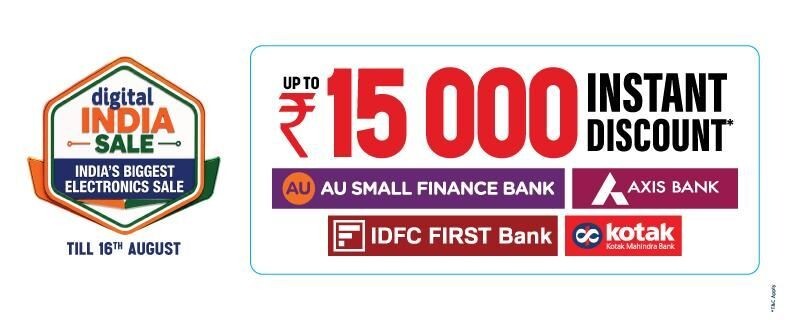 Reliance Digital India Sale: Upto ₹15,000 Instant Bank Discount