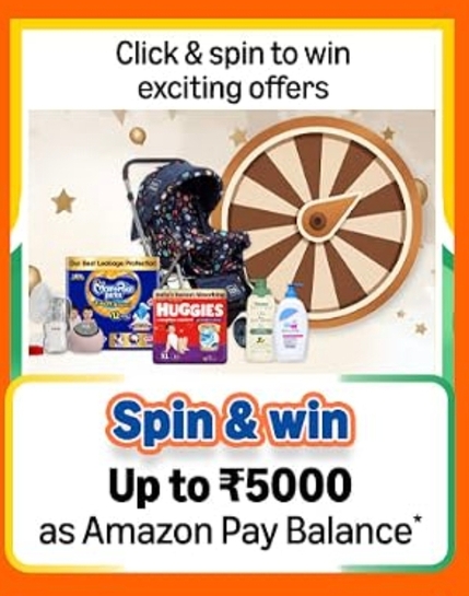 Spin and Win Rewards on Baby Products (upto Rs 450 back on Min Order Rs 500)