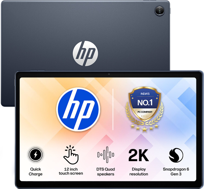 HP Omnipad 12 8 GB RAM 128 GB ROM 12 inch with Wi-Fi Only Qualcomm Snapdragon SM6475Q Hexa Core Tablet (Denim Blue)