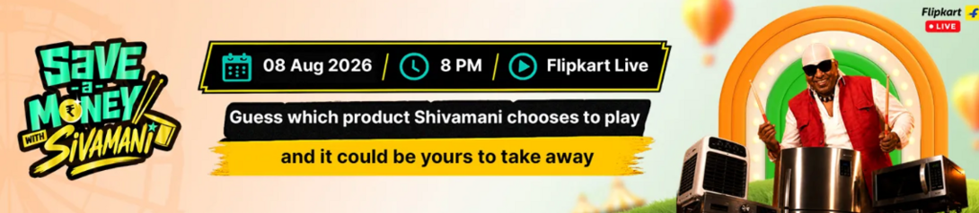 Flipkart Save Money with Shivamani Contest (Live on 8th Aug): Win Rewards