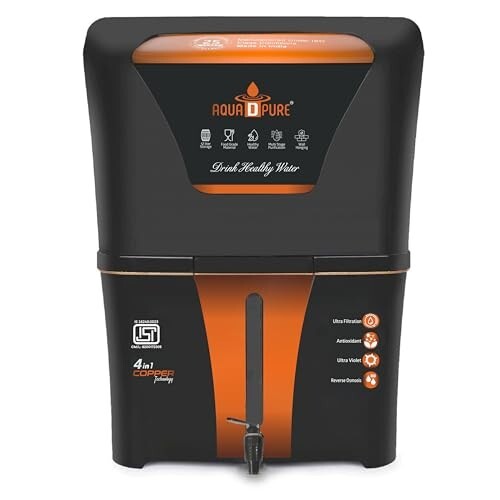 AQUA D PURE 4 in 1 Copper RO Water Purifier with 10 Stage Purification Filtration