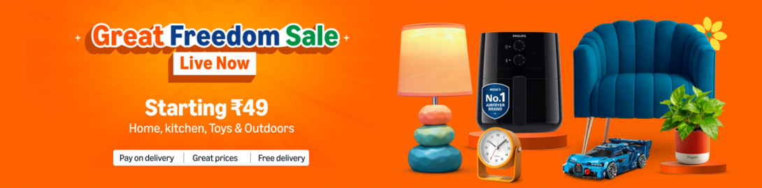 Amazon Great Freedom Sale is Live! 2nd Day of the Independence Day Sale