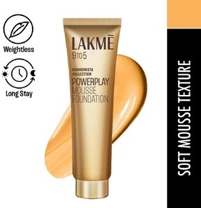 Lakmé 9 to 5 Weightless Mousse Foundation (02 Beige Vanilla, 25 g...more