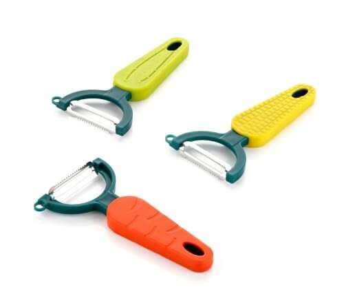 Clazkit Stainless Steel Vegetable Peeler Set of 3 [Apply 50% discount coupon]