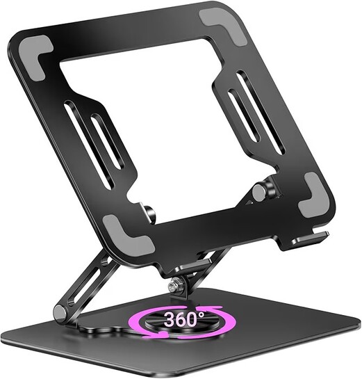 ZEBRONICS NS3000 PRO 360° Rotatable Laptop Stand, Supports up to 17” (43cm) Laptops, Tablets, Supports Max 5kg,