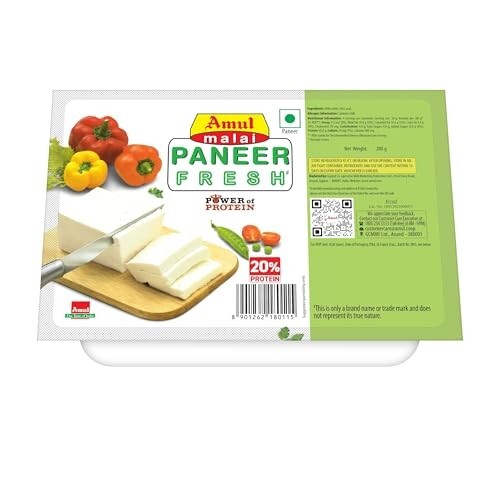 Amul Fresh Malai Paneer Block Pouch, 200 g,hyperlocal