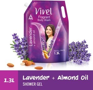 Vivel Fragrant Body Wash Lavender & Almond Oil Shower Gel, Supers...more