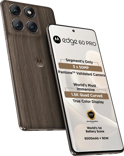MOTOROLA Edge 60 Pro (Pantone Walnut, 256 GB) (12 GB RAM)