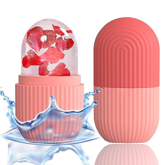 Arto Ice Face Roller Massager,for Face, Eyes and Neck Naturally Conditioning,De-Puff Eye Bags,Reduce Migraine Pain,Reusable Massage Silicone Ice Mold Kitchen Tool (Multicolor)