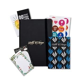Amazon Basics Undated 2026 Planner with Daily, Weekly and Monthly Sections, To-Do Lists, Bookmarks and Stickers (A5, Black)