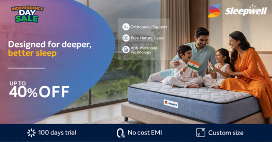 Sleep Well Independence Day Sale -Upto 40% Off