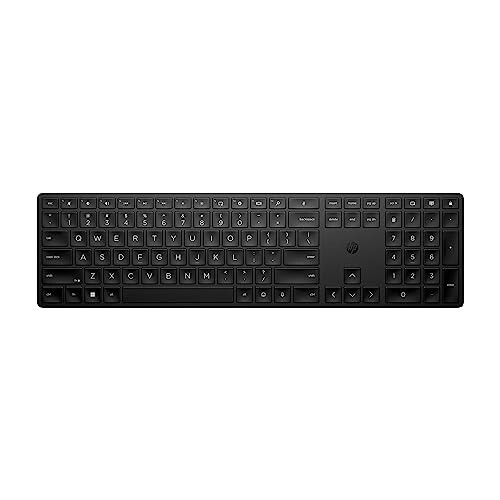 HP 450 Programmable Wireless, Full Size; 3-Zone Layout Keyboard, 2.4 GHz Wireless Connection, Compatible with PCs 