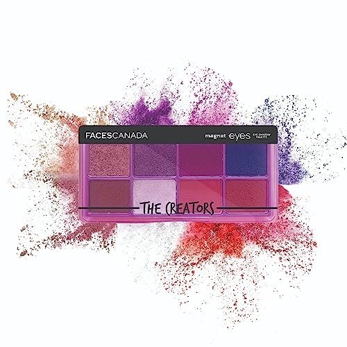 FACES CANADA Magneteyes 8 in 1 Eyeshadow Palette - The Creators, 6.4g