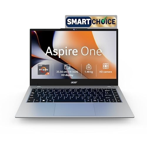 Acer Smartchoice Aspire One, AMD Ryzen 3-7320U, 8GB LPDDR5 RAM/ 256GB SSD