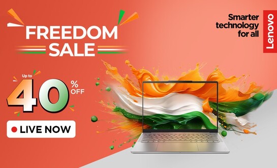 Lenovo Freedom Sale | Up to 40% off + 18Months 0% EMI Cashback up to ₹20,000 Mega Exchange Bonus up to ₹15,000