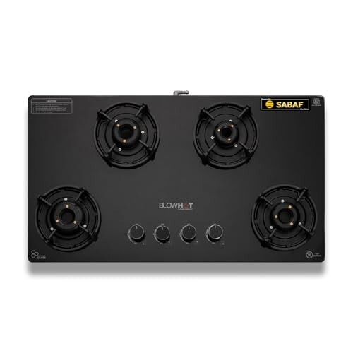 BLOWHOT Amber 4 Burner Premium Manual-Ignition Hybrid Gas Stove