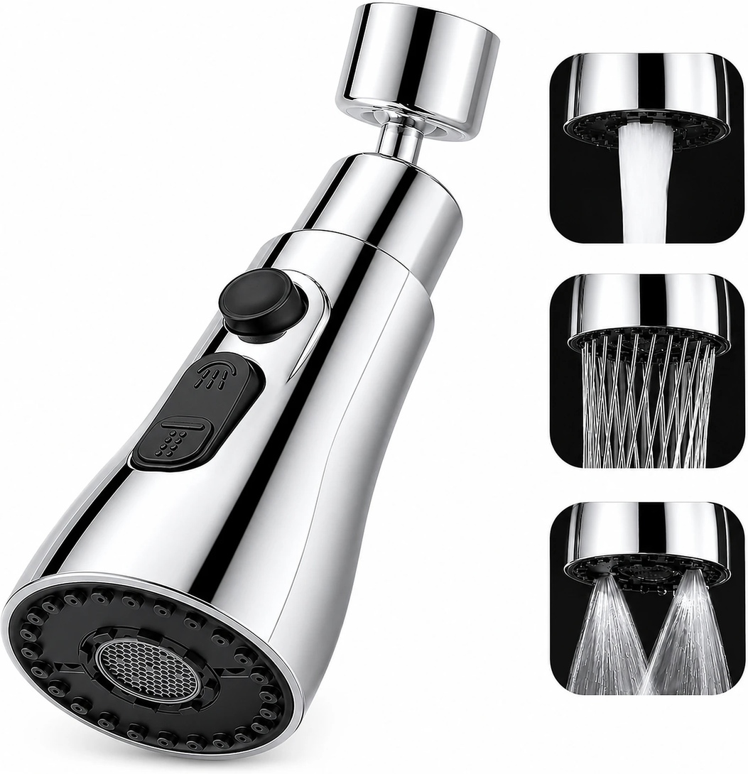  HomeBasic Flexible Tap Extender @ ₹148 Only | 360° Rotating Faucet Attachment | Water Saving & Splash-Proof!
