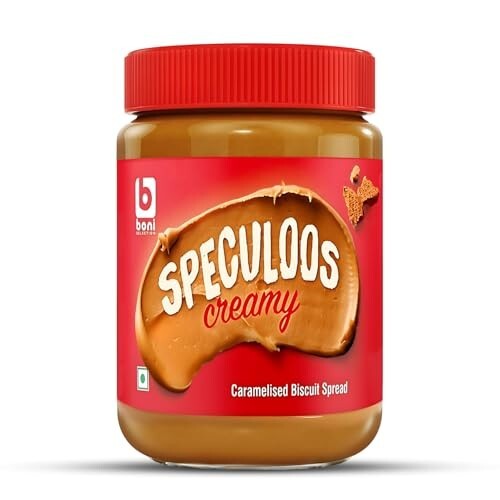 Boni Speculoos Creamy Biscuit Spread – 400g | Caramelised Biscuit Spread | Made in Belgium | Vegan | For Bread & Snacks (Pack of 1)