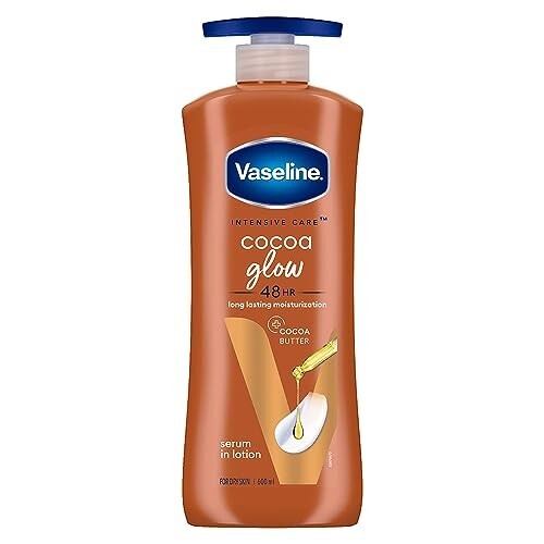 Vaseline Cocoa Glow Serum In Lotion, 600 ml