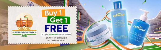 Grand Independence Day Sale | Buy 1 Get 1 Free | 6 Freebies on all orders | +5% Prepaid