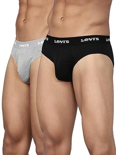 Levi's 002 Classic Brief for Men | 100% Pure Cotton | Pack of 2