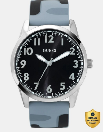 GUESS Black Dial Analog Watch  - For Men U1324G3M