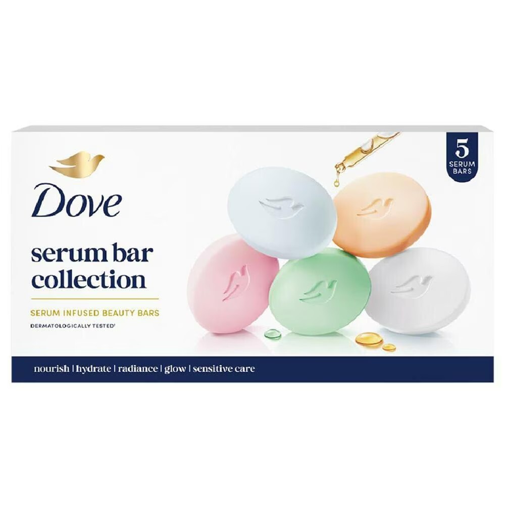 Buy Dove Serum Bar Collection Soap Pack of 5 (125 g each)