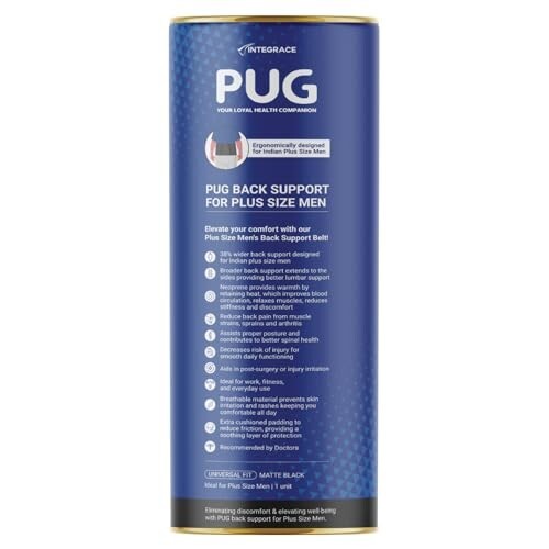 PUG Back Support for Plus Size Men
