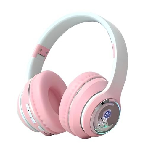 PunnkFunnk Newly Launched Astro Junior BT v5.3 Noise Cancelling Wireless (Pink)
