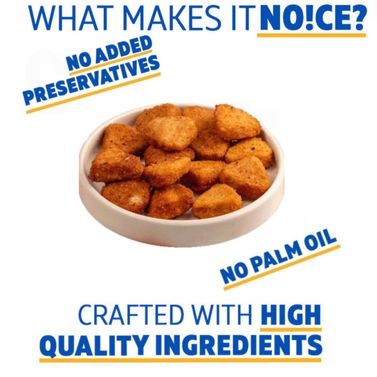 Noice Chicken nuggets (400 grams frozen food) cooked in sunflower oil for ₹199 in Sector 32, Noida