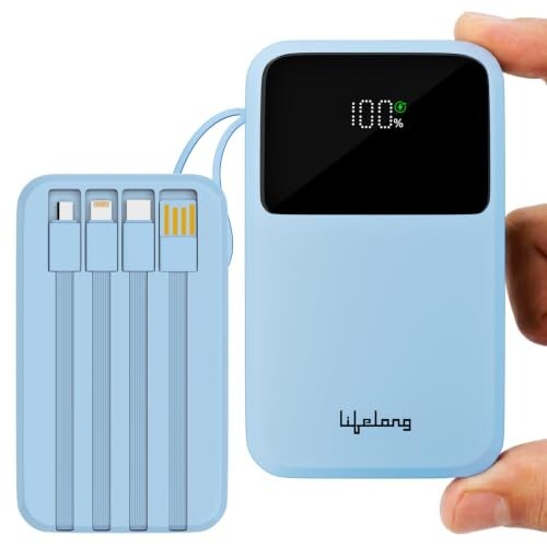 Lifelong Electronics 10000mAh 22.5W Fast Charging Power Bank | 3 Inputs