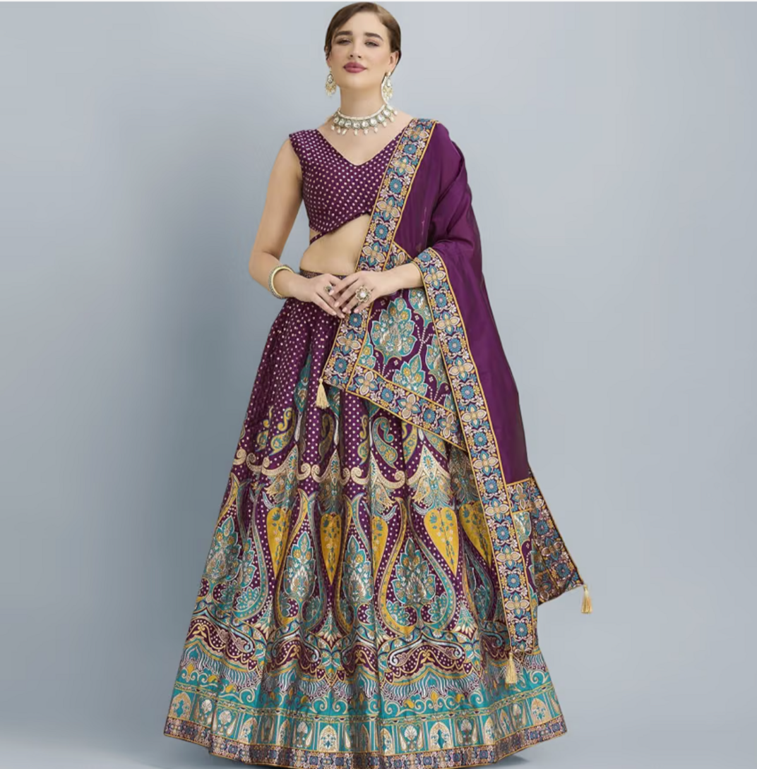 UPTO 90% off on Purvaja Lehenga choli set