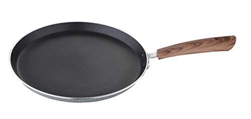 BERGNER Alpine Forged Aluminium Non-Stick Flat Tawa, 26 cm, Induction Base
