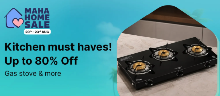 Flipkart Maha Home sale - Up to 80% off in Home & Kitchen essentials