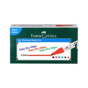 FABER-CASTELL Whiteboard Marker Red Box (Set of 10, Red)