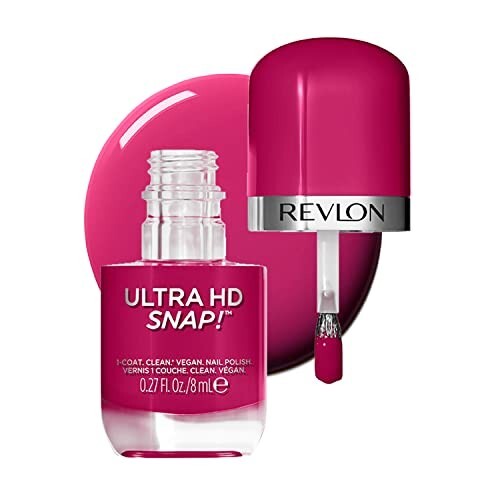 Revlon Ultra HD Snap Nail Colors, Natural Rich Glossy Nail Polish - Berry Blissed ,8 ml