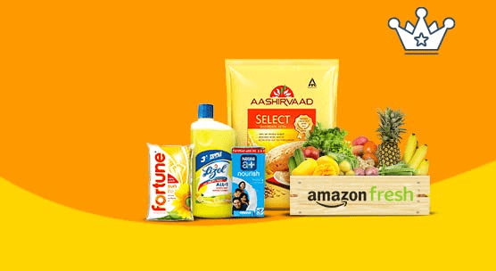 Amazon Fresh Shopping Get Flat ₹75 Back Min Order: ₹799