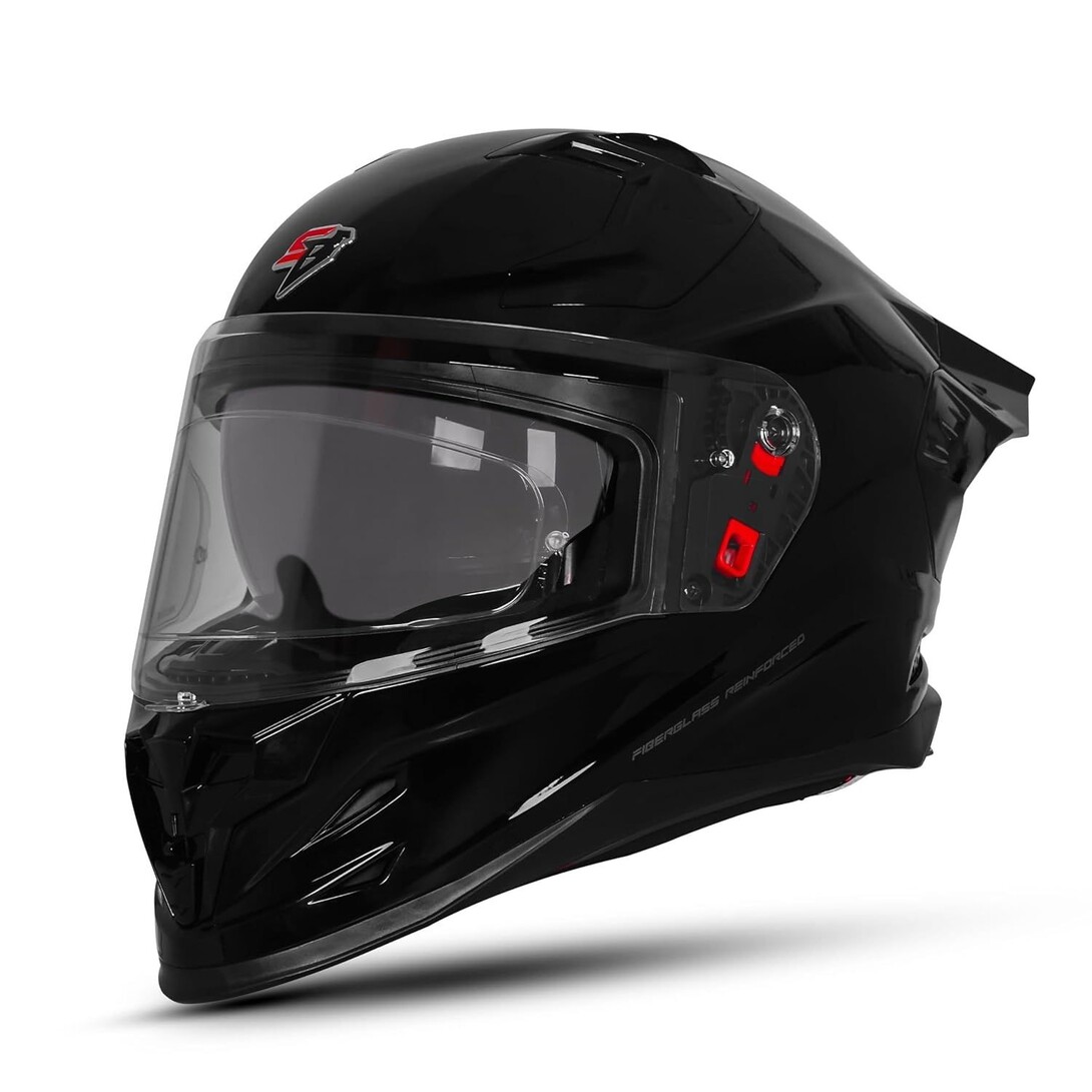 Steelbird SBH-61 SXE Pinlock ISI and Dot Certified Full Face Helmet for Men and Women with Inner Silver Sunshield