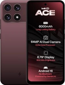 boltt ACE 5G (Burgundy Bliss, 128 GB) (6 GB RAM) sale 1 sep