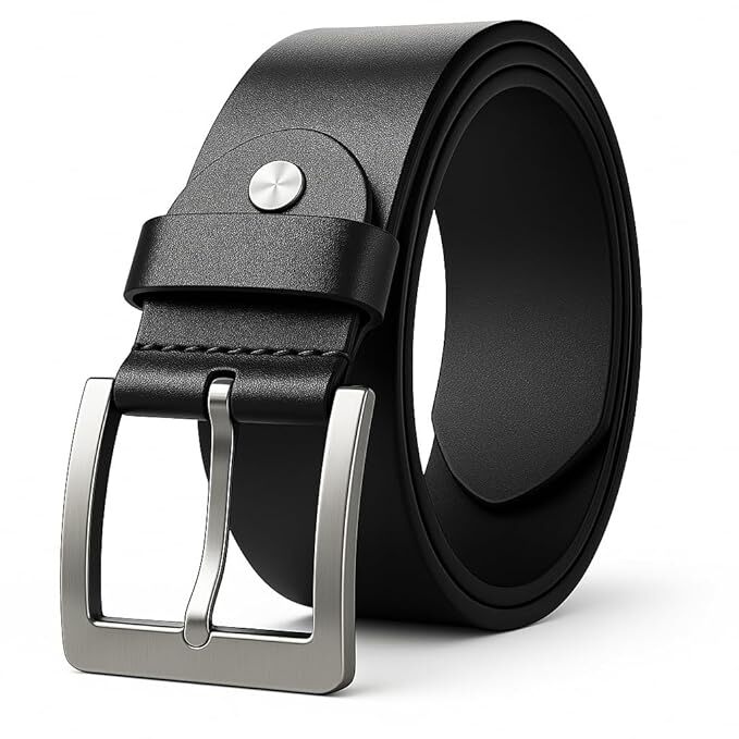 GIOLYNN Men's Genuine Leather Belt for Men Formal/Casual