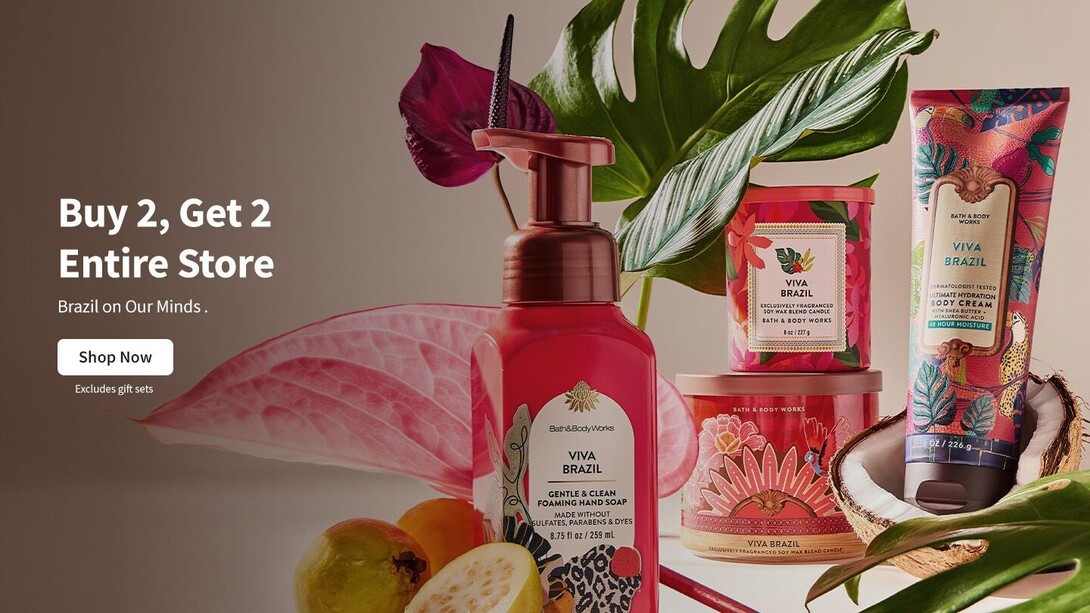 Bath and Body Works BUY 2 GET 2 on Entire Store | Get Additional 10% off on first order